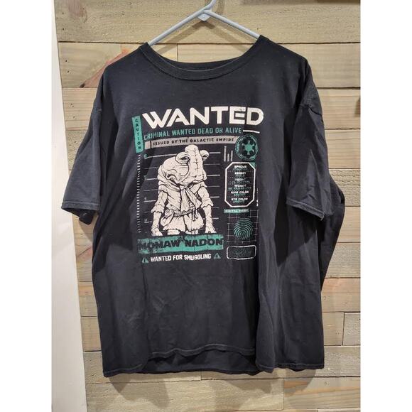 Funko Star Wars Smuggler's Bounty Wanted Momaw Nadon Short Sleeve XXL 2XL Shirt - Picture 1 of 4